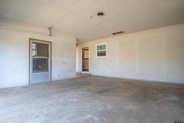 interior space featuring concrete floors