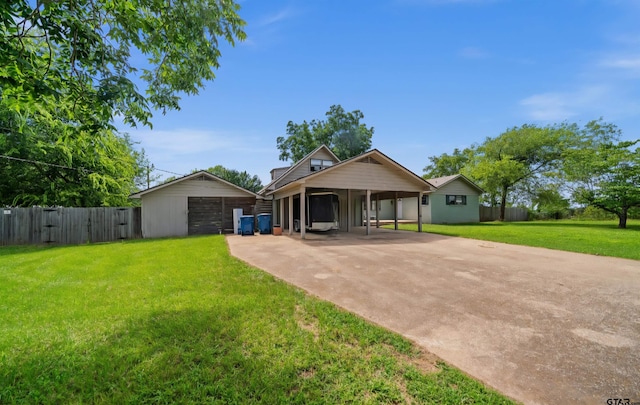 507 Bascom Rd, Whitehouse, TX 75791 - rear view of property with concrete driveway and a carport