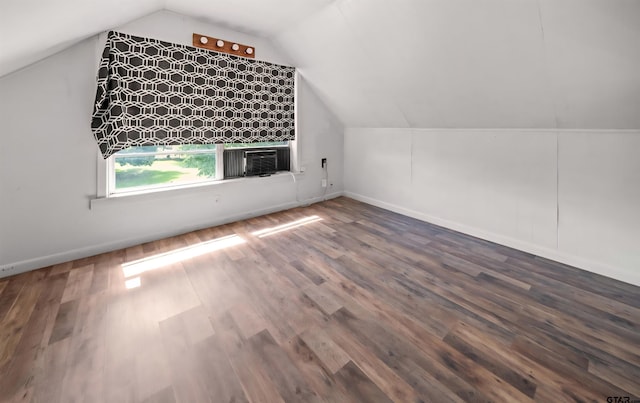 507 Bascom Rd, Whitehouse, TX 75791 - bonus room featuring cooling unit, vaulted ceiling, and wood finished floors