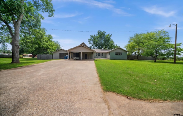 507 Bascom Rd, Whitehouse, TX 75791 - ranch-style home with driveway and a carport