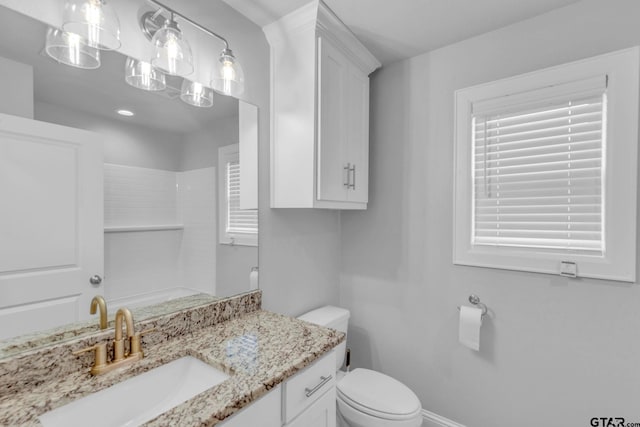 19175 Seneca Dr, Flint, TX 75762 - bathroom with vanity and a shower