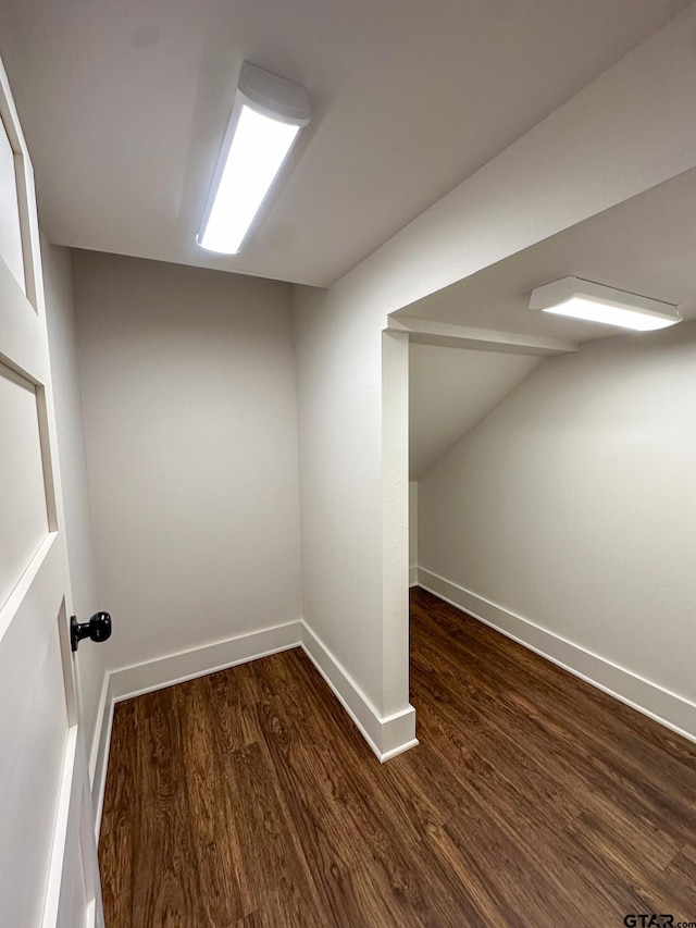 7449 Crk 314, Henderson, TX 75652 - finished below grade area featuring dark wood-style floors and baseboards