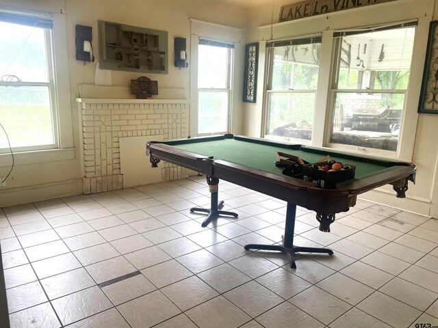 205 N Sixth St, Mexia, TX 76667 - rec room featuring pool table and tile patterned flooring