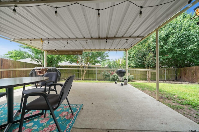 2531 Guinn Farms Rd, Tyler, TX 75707 - view of patio / terrace with a fenced backyard and outdoor dining space