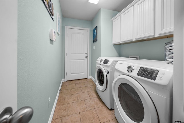 2531 Guinn Farms Rd, Tyler, TX 75707 - laundry area featuring cabinet space, washer and dryer, and baseboards