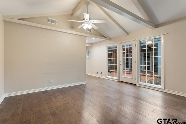 2318 S Chilton Ave, Tyler, TX 75701 - empty room with wood finished floors and ceiling fan