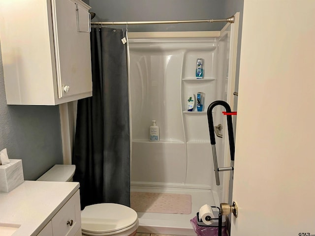 219 Lockhart St, Pittsburg, TX 75686 - bathroom with a shower stall and vanity
