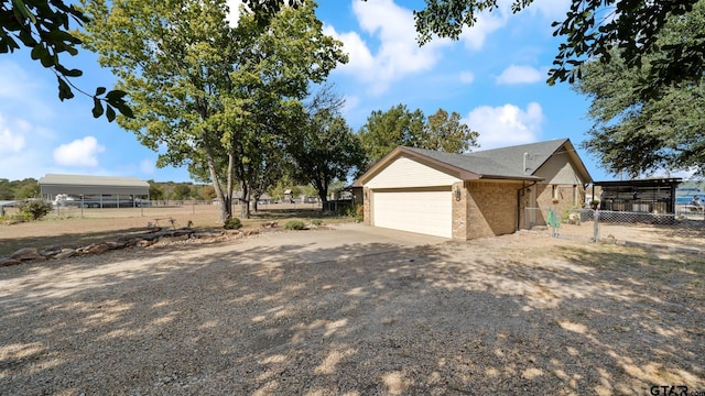 view of side of property