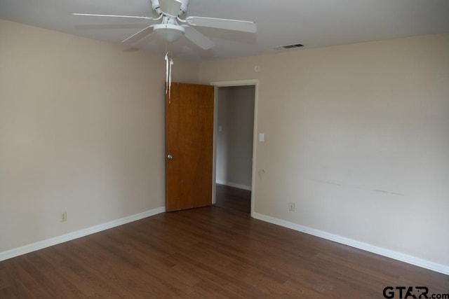 700 E Main, Whitehouse, TX 75791 - empty room featuring wood finished floors and ceiling fan