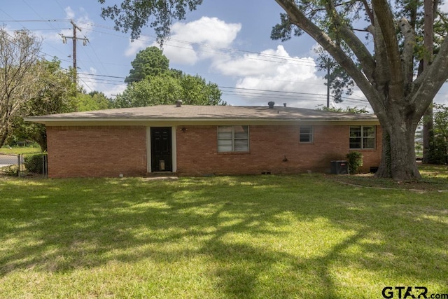 700 E Main, Whitehouse, TX 75791 - back of property with brick siding and crawl space