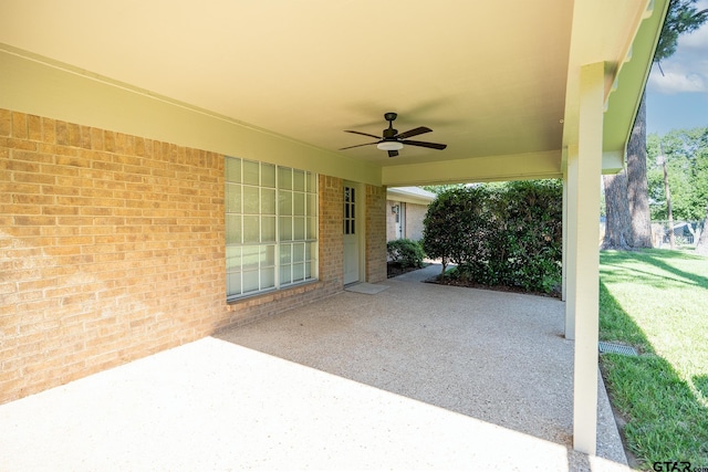 902 Joel Dr, Tyler, TX 75703 - view of patio with a ceiling fan