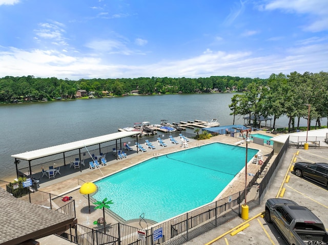 1435 W Hideaway Ln, Hideaway, TX 75771 - community pool with a water view and a patio