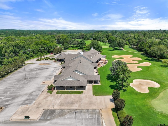 1435 W Hideaway Ln, Hideaway, TX 75771 - bird's eye view of a golf club and a forest