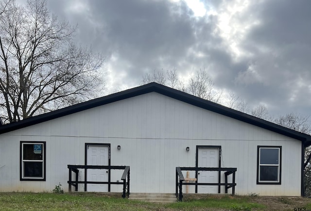 view of rear view of property