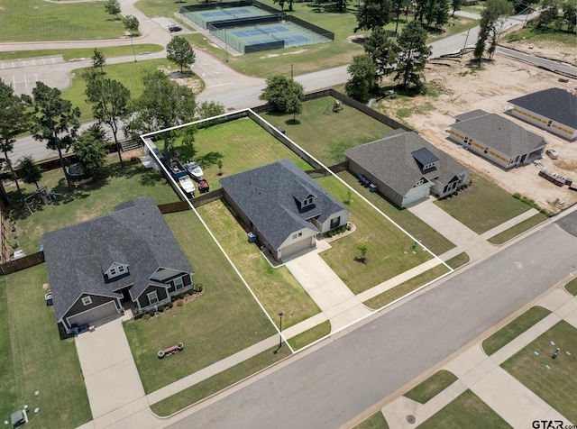 1420 Allison Ln, Lindale, TX 75771 - aerial overview of property's location featuring property boundaries highlighted