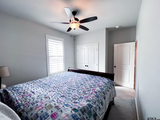 1420 Allison Ln, Lindale, TX 75771 - carpeted bedroom with a closet and ceiling fan