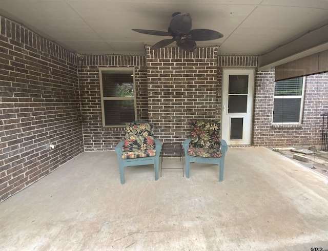 5848 Grace Ave, Tyler, TX 75707 - view of patio / terrace featuring ceiling fan
