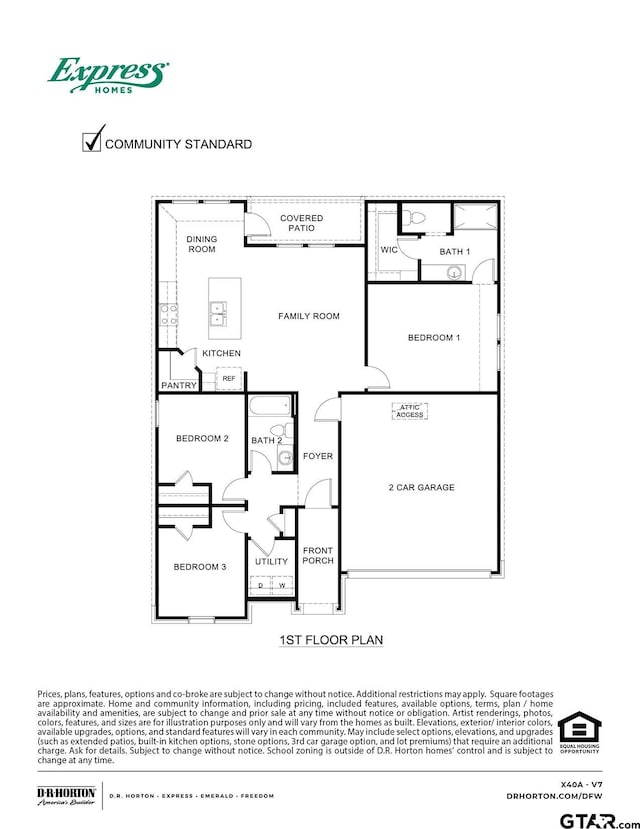 490 Burnett Trl, Canton, TX 75103 - view of property floor plan
