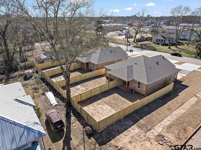 birds eye view of property featuring a residential view