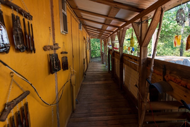 view of horse barn