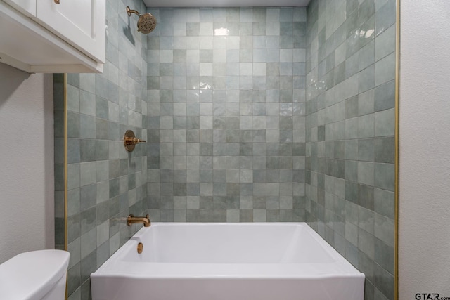 304 Hanks St, Whitehouse, TX 75791 - bathroom featuring toilet and shower / washtub combination