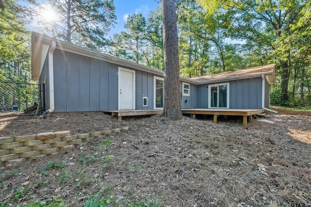 view of rear view of property