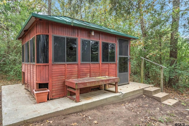 view of outbuilding