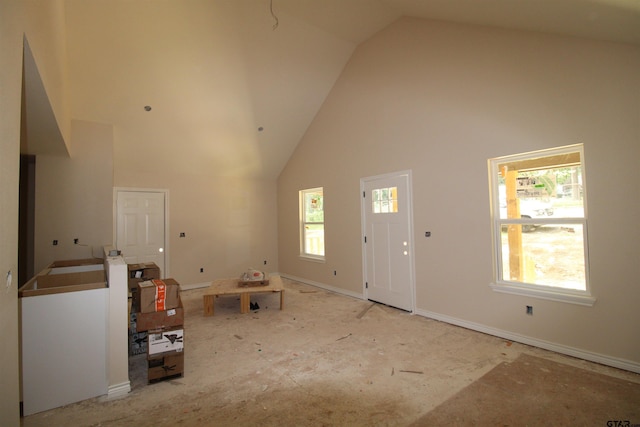 16966 Deer Run Rd, Flint, TX 75762 - foyer with high vaulted ceiling