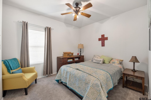 901 Martin St, Chandler, TX 75758 - bedroom featuring carpet floors and ceiling fan
