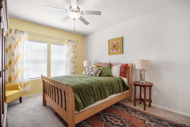 901 Martin St, Chandler, TX 75758 - bedroom featuring carpet floors and a ceiling fan