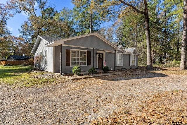 view of front of home