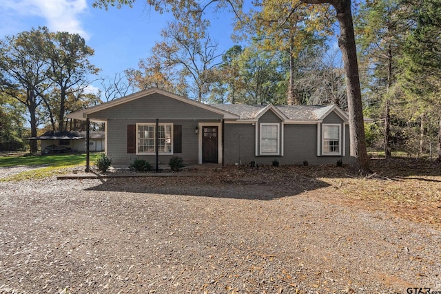 view of ranch-style house