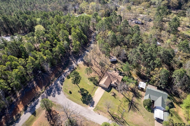 119 Vz County Road 4833, Chandler, TX 75758 - birds eye view of property with a wooded view
