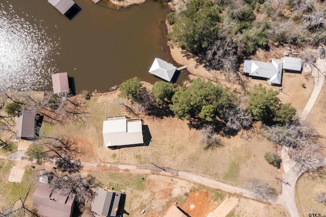 160 Lookout Point Dr, Grapeland, TX 75844 - bird's eye view featuring a water view
