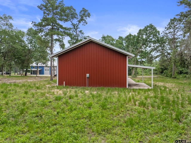 view of outdoor structure