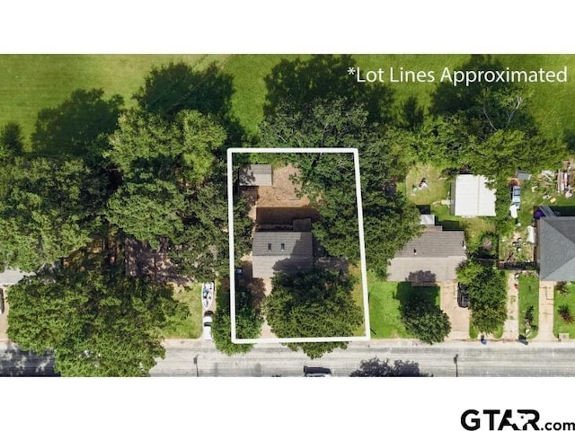 411 Lakeview St, Whitehouse, TX 75791 - aerial overview of property's location with property boundaries highlighted