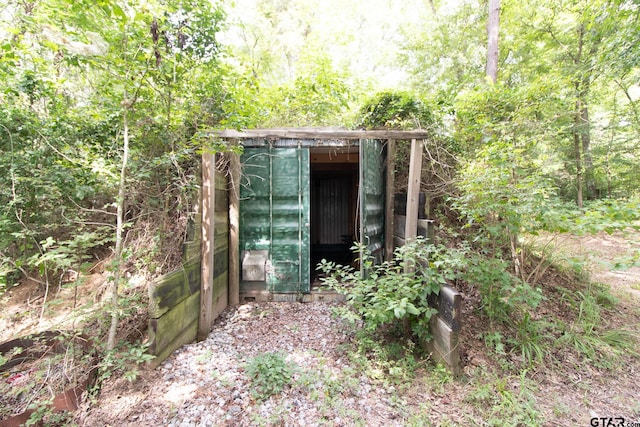 view of outbuilding