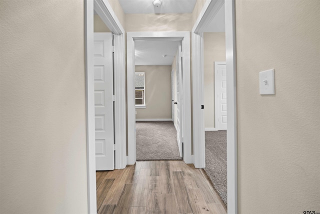 16221 Crossing Cir, Lindale, TX 75771 - hall featuring wood finished floors and carpet floors