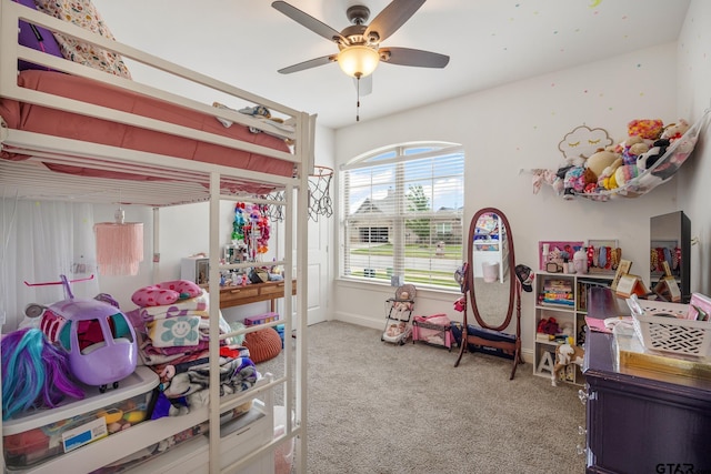9157 Teal Flight Way, Tyler, TX 75703 - carpeted bedroom with baseboards and ceiling fan