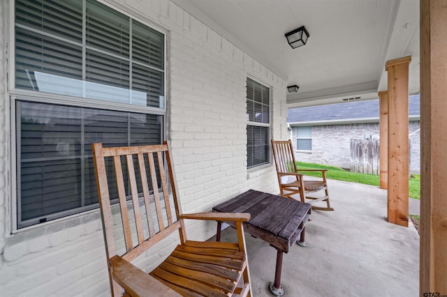 7032 La Hacienda Dr, Flint, TX 75762 - view of patio / terrace with a porch