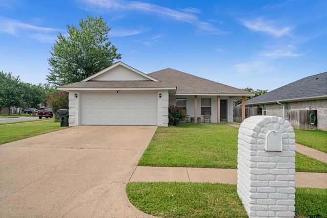 7032 La Hacienda Dr, Flint, TX 75762 - entrance to property with covered porch and brick siding