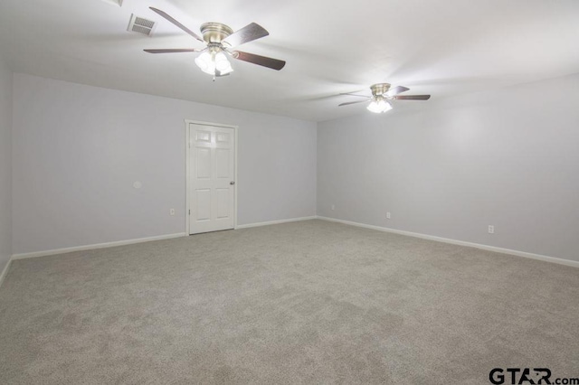 12595 Oneall St, Tyler, TX 75704 - unfurnished room featuring ceiling fan, carpet floors, and baseboards