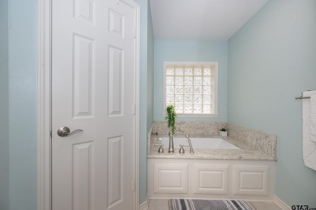 bathroom featuring a bathtub