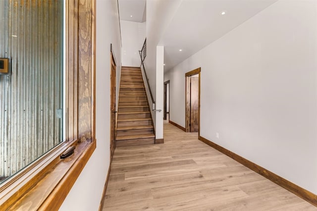 interior space featuring light hardwood / wood-style flooring