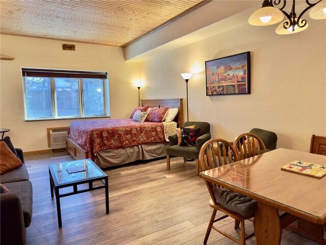 bedroom featuring hardwood / wood-style flooring