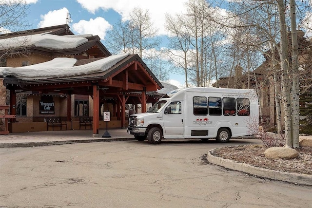 exterior space with covered porch