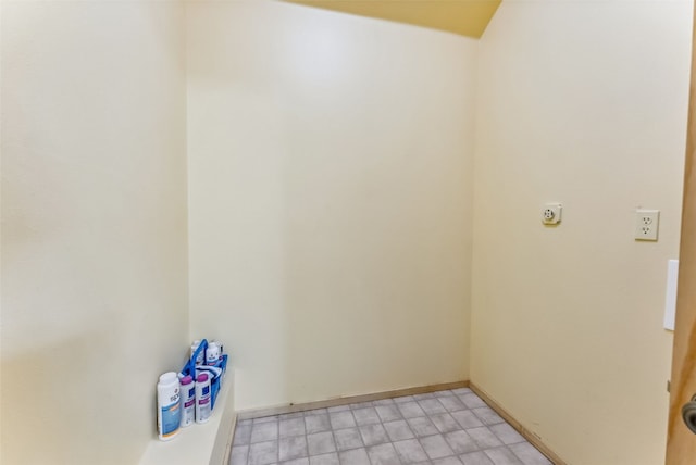 laundry room featuring electric dryer hookup