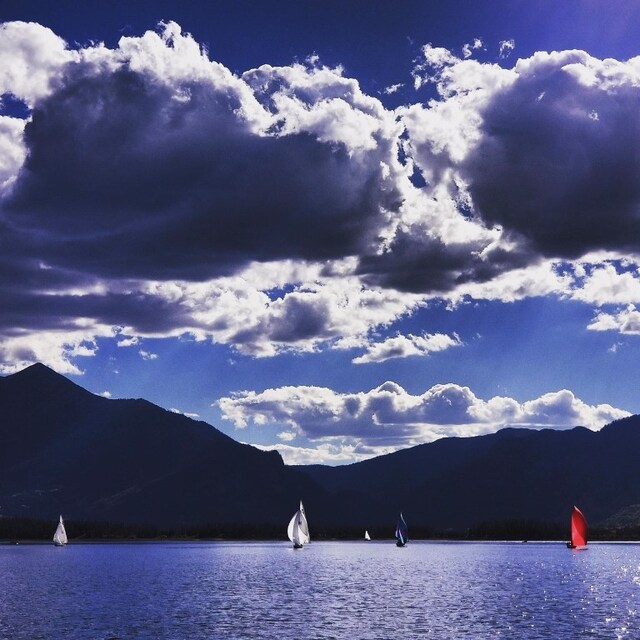 property view of water with a mountain view