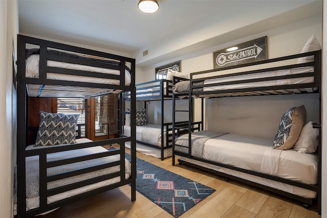 bedroom featuring hardwood / wood-style flooring