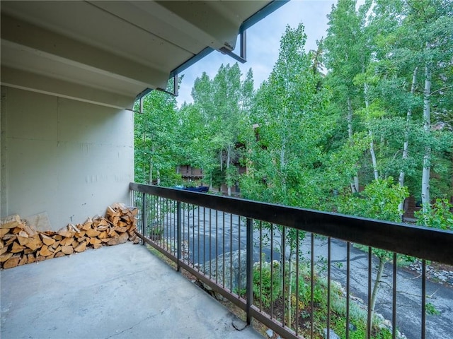 view of balcony